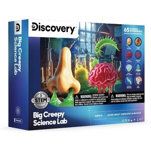Discovery Big Creepy Science Lab STEM Kit Chemistry Physics 65 Gross Experiments